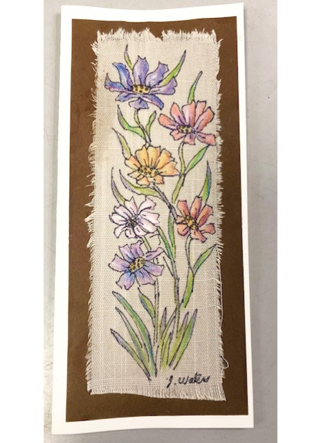 Original pencil colours and inks